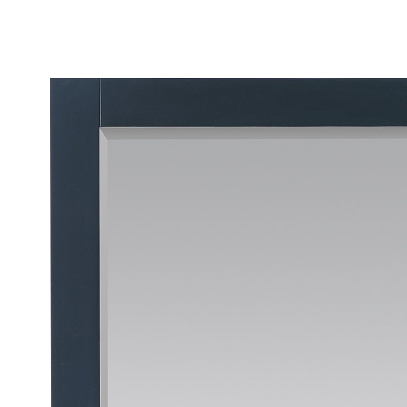 Miroir mural de salle de bain Ivy, 36 po x 27,2 po, Bleu classique