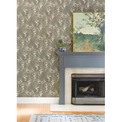 Linden Black Jungle Canopy Wallpaper