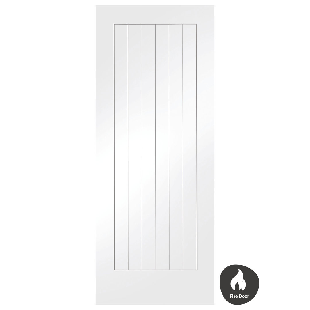 Internal White Primed Suffolk Fire Door