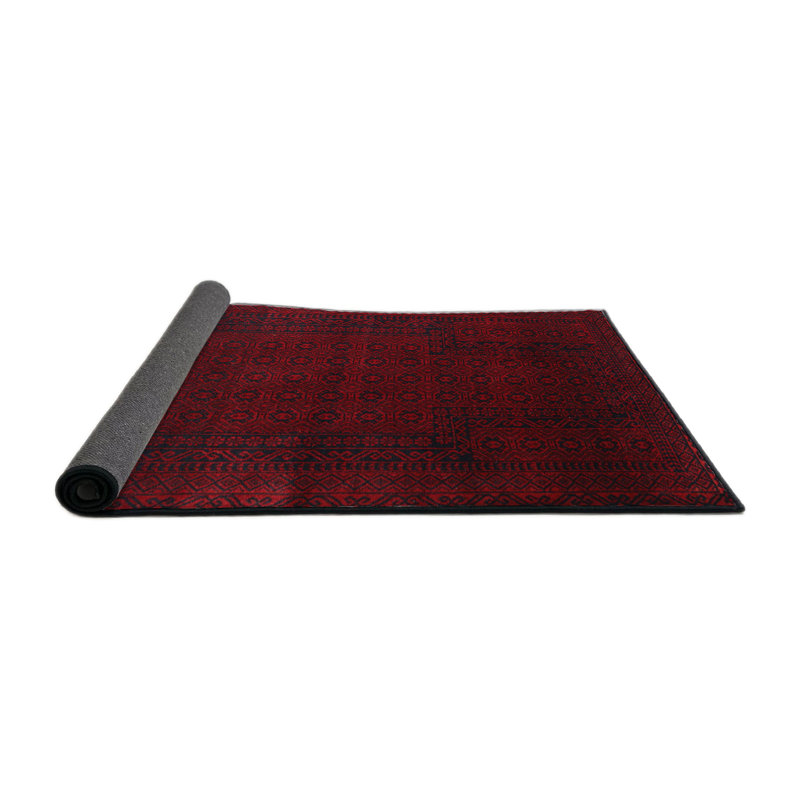 Tapis oriental rouge / bleu marine, Rond 6 pi