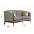 Simple Solid Wood Sofa Upholstered 75.6'' Sofa