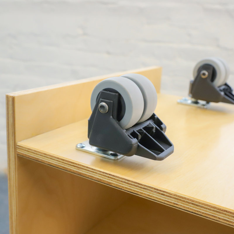 4 Compartment Manufactured Wood Shelving Unit