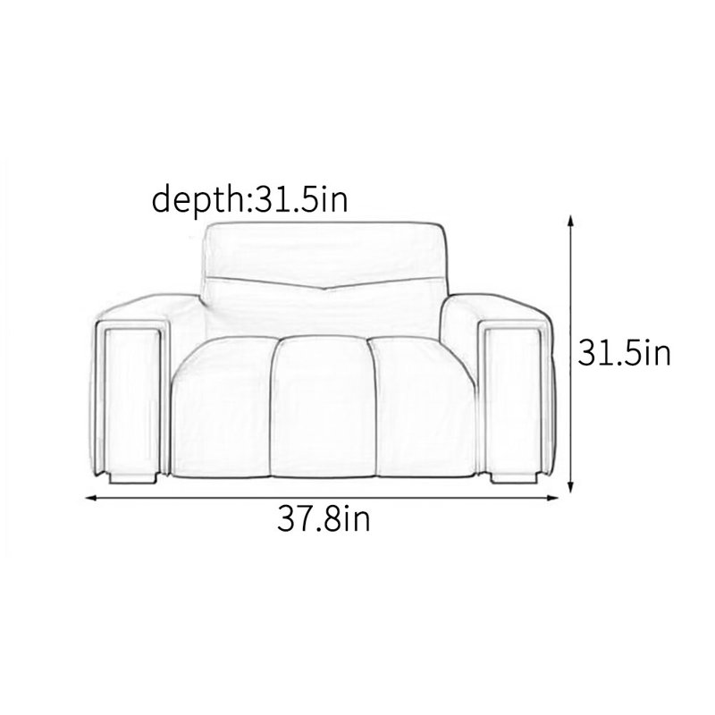 Fauteuil d'appoint léger et luxueux