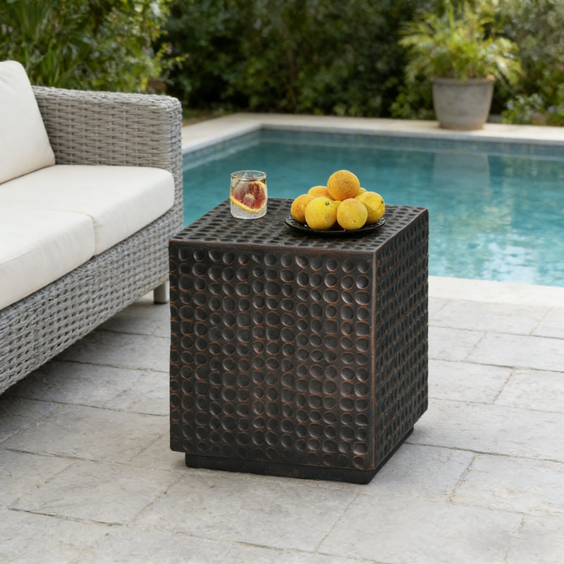 Aldo Patio MGO Cube Side Table