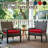 Outdoor Square Chair Cushions 20 x 20 x 4 Inch Waterproof Patio Chair Cushions for Patio Furniture Set of 2,red-748487676