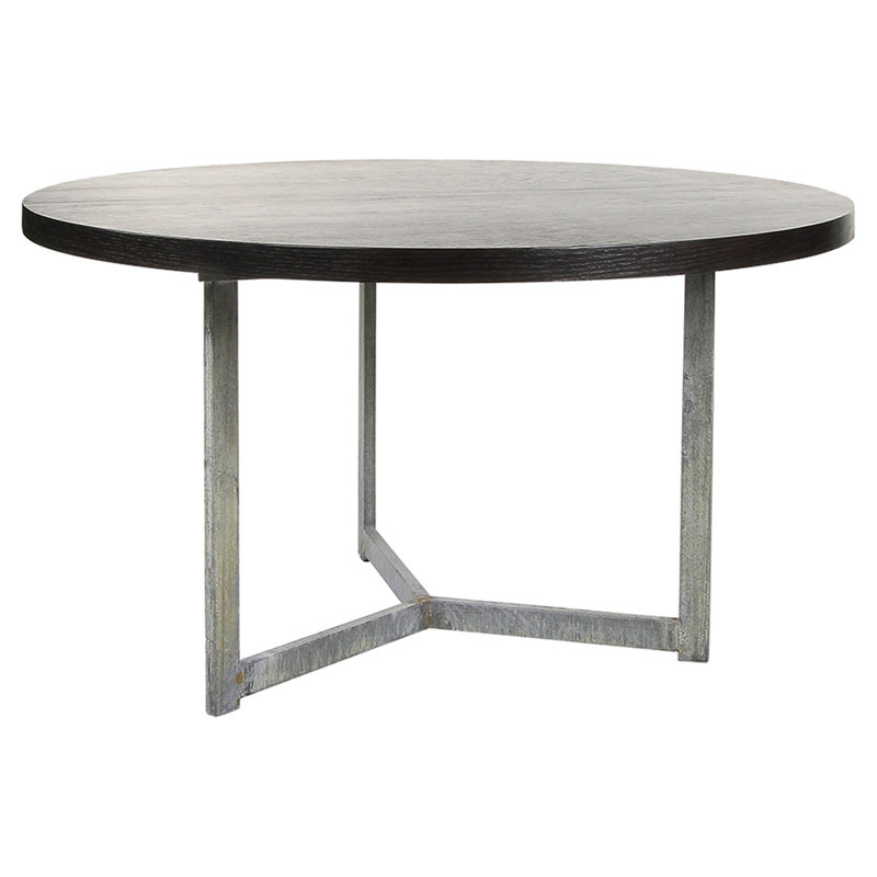 Valley 56" Trestle Dining Table, Black, Deep Ocean