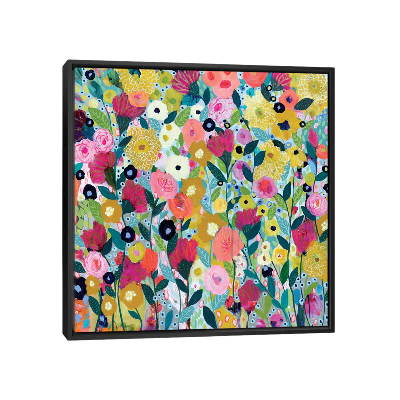 « bailando desnudo », impression sur toile, H 26 po x l 26 po x P 1,5 po, Toile avec cadre noir, Pas de tapis