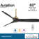 60" 3 - Blade Standard Ceiling Fan with Remote Control