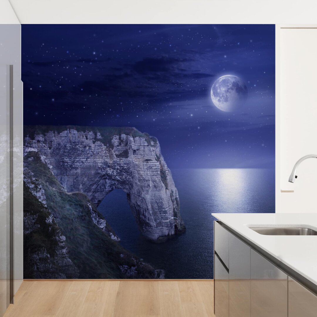 Strukturierte Fototapete Night Cliffs 2,88 m x 288 cm