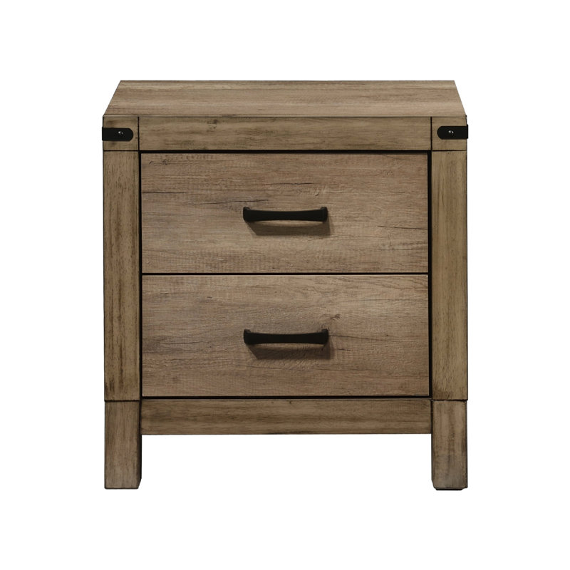 Table de chevet en bois massif Rustic