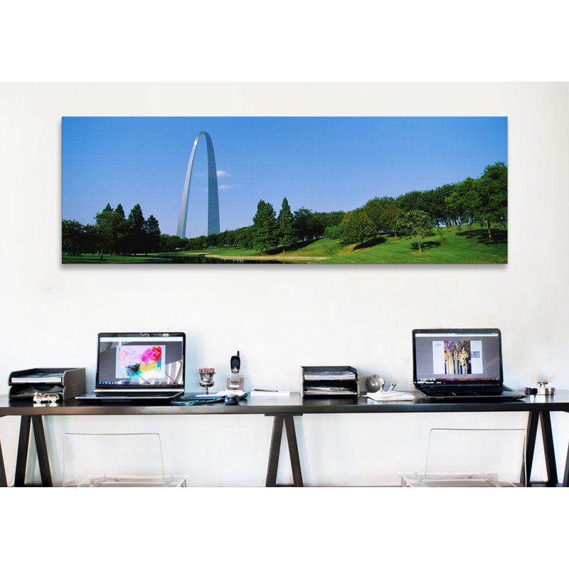Panoramic St. Louis, MO, reproduction de photo sur toile, H 20 po x l 60 po x P 1,5 po, Toile tendue