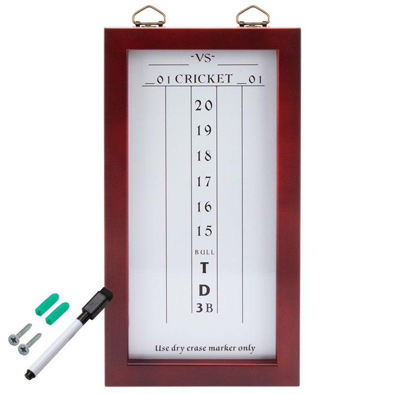 Tableau de pointage de fléchettes à sec GSE pour jeu de flick cricket et jeux de fléchettes