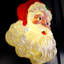 Père Noël lumineux à DEL multicolores de 50 cm (20 po) en plastique résistant aux intempéries, fonctionnant à piles.