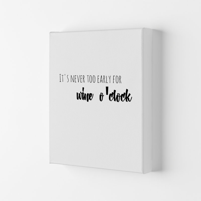 Wine O'clock - Print, 42cm H x 29.7cm W x 4cm D, No Framed