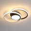 2-Light 40cm Oval LED Ceiling Light-63219643