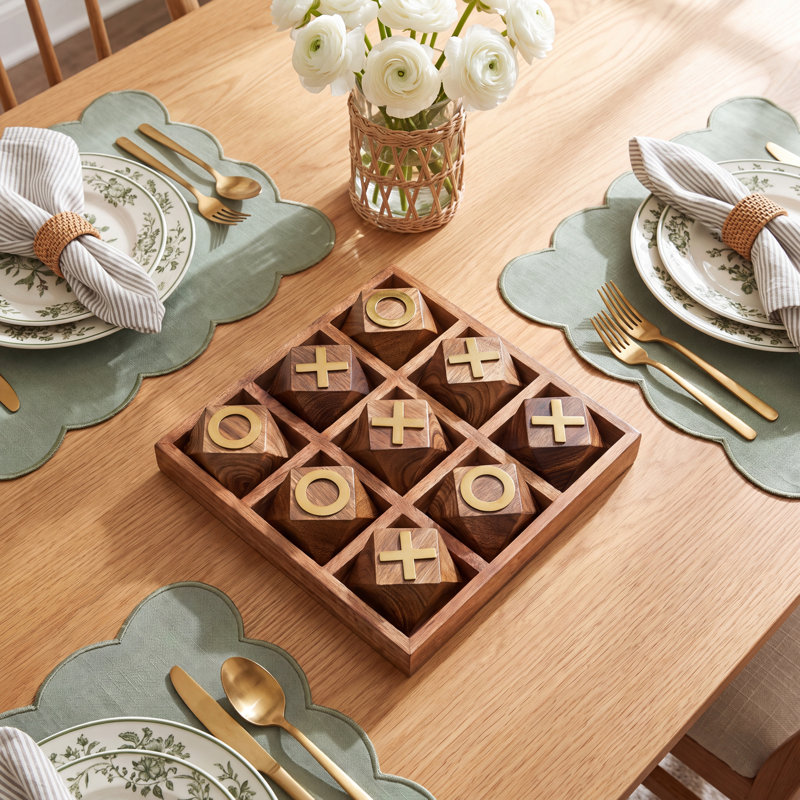 Cristelle Birch Lane™ 2 Player Wood Tic Tac Toe