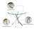 36" Round Glass Dining Table Set For 4,Modern Tempered Glass Tabletop With 4 PU Chairs For Kitchen Dining Room-1251241832-1251241826