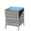Table basse d'extérieur pour patio, petite table basse avec tablette-1069263095