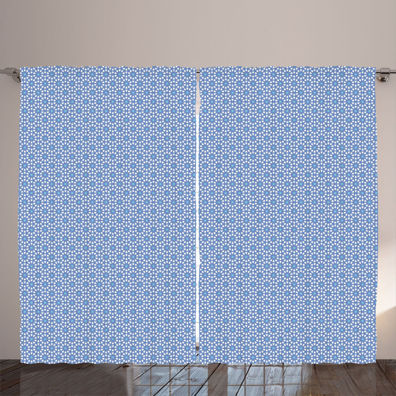 Polyester Semi Sheer Curtain/Drape Pair