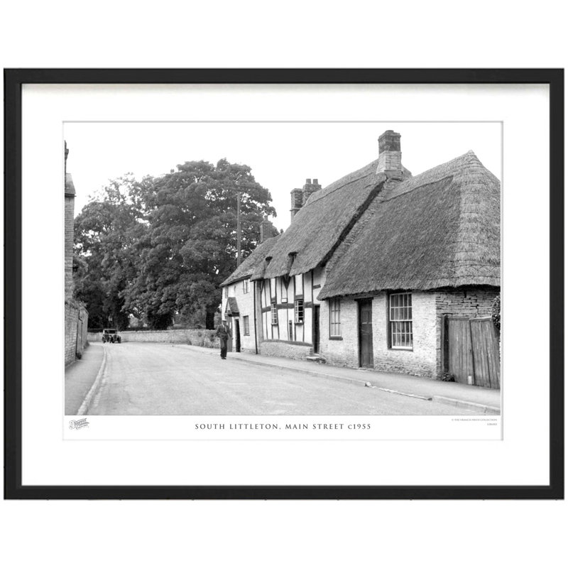 South Littleton, Main Street C1955 by Francis Frith - Single Picture Frame Print, 45cm H x 60cm W x 2.3cm D