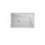Baignoires autoportantes autoportantes en acrylique, forme rectangulaire (blanc)