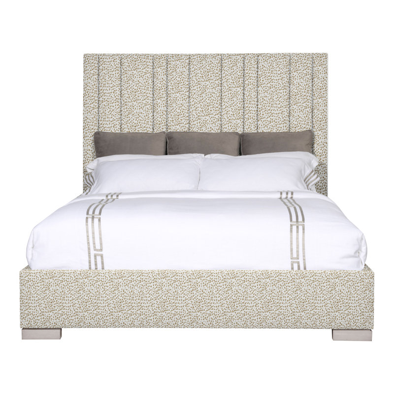 Wyeth Upholstered Bed, Worthy Snow, Dove Gray
