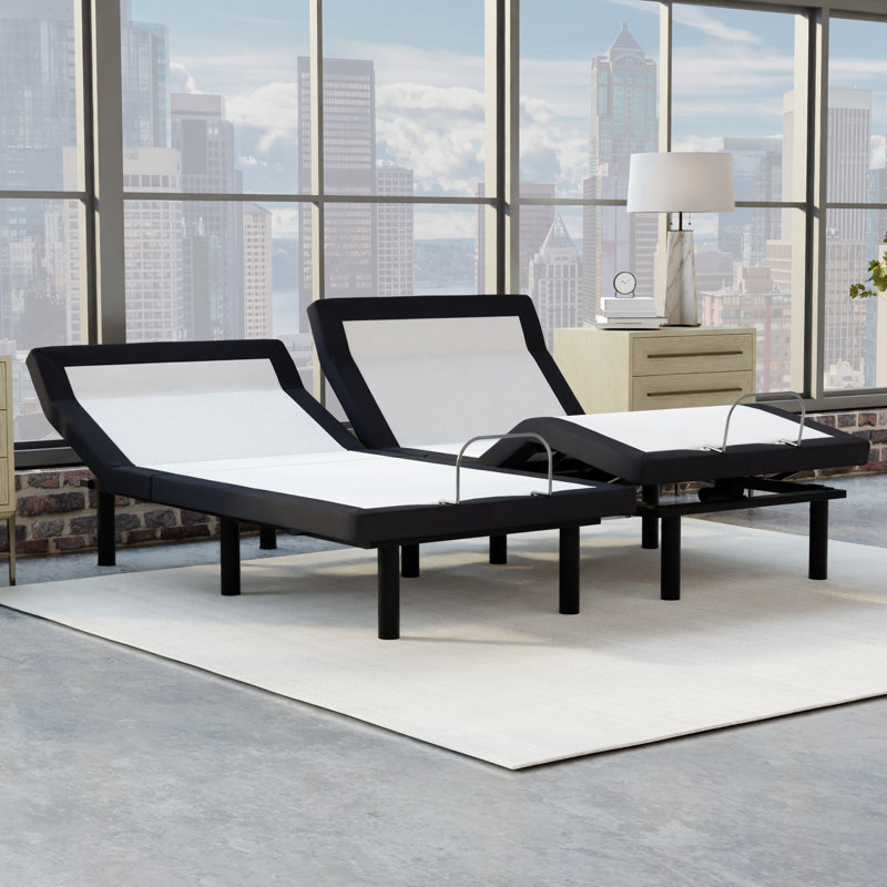 Blissful Nights Adjustable Base with Wireless Remote and Pillow-Tilt, Cal King Split