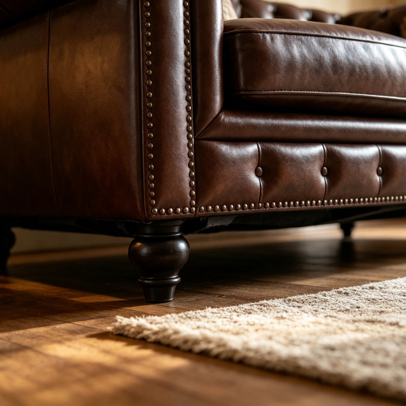 Canapé en cuir de luxe américain