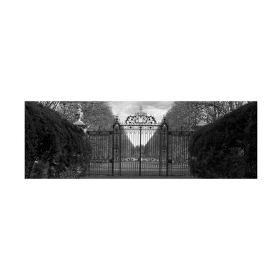 Wrapped Canvas Wall Art - Alan Blaustein 'Monochrome Garden Walls' Wall Art for Living Room, Bedroom, or Office Décor - 8x24