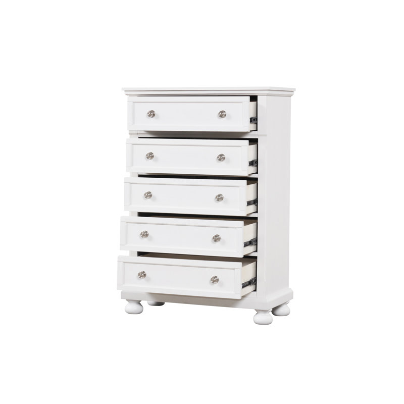 Commode Meade, blanc, Blanc
