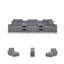 Canapé modulaire inclinable électrique 5 pièces Bodie