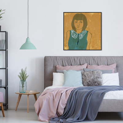 " Lady In Teal " Painting Print