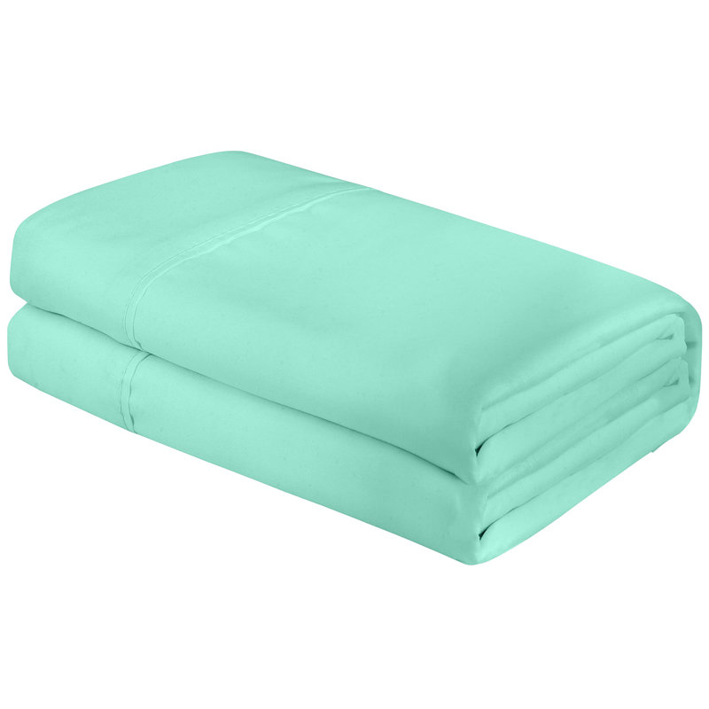 Royale Linens | Draps plats en microfibre brossée ultra doux seulement | Infroissable et résistant aux taches | Drap de qualité supérieure pour lit Hotel