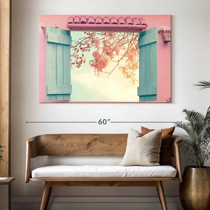 Lilie Sakura Window View, 34" H x 51" W