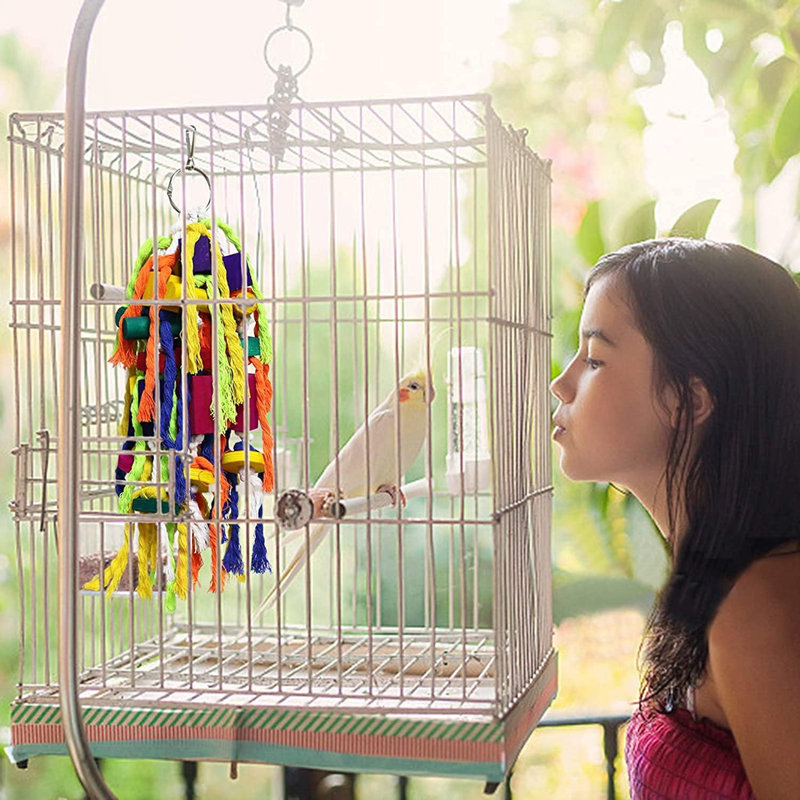 14 pouces perroquet jouets à mâcher multicolores