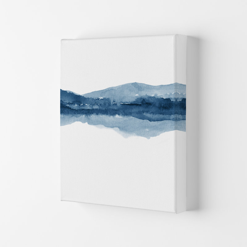 Watercolour Landscape II - 2/2 - Print, 59.4 cm H x 42 cm W x 4 cm D, Wrapped Canvas