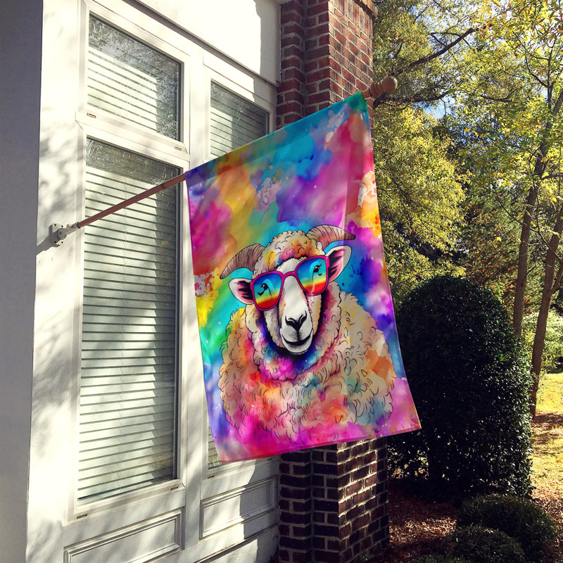 Drapeau de maison de mouton hippie