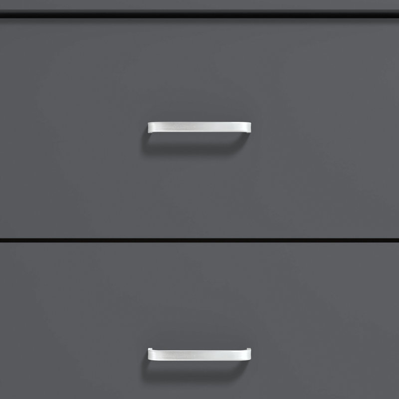 Allyannah 5 Drawer 47.2'' H Dresser, Graphite Gray