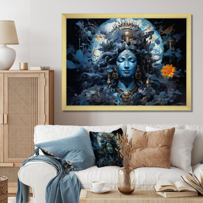 Hindouisme Shivas cobalt cosmique I sur toile