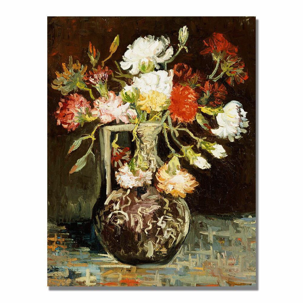 Vault W Artwork Bouquet Of Flowers II On Canvas by Vincent Van Gogh ...