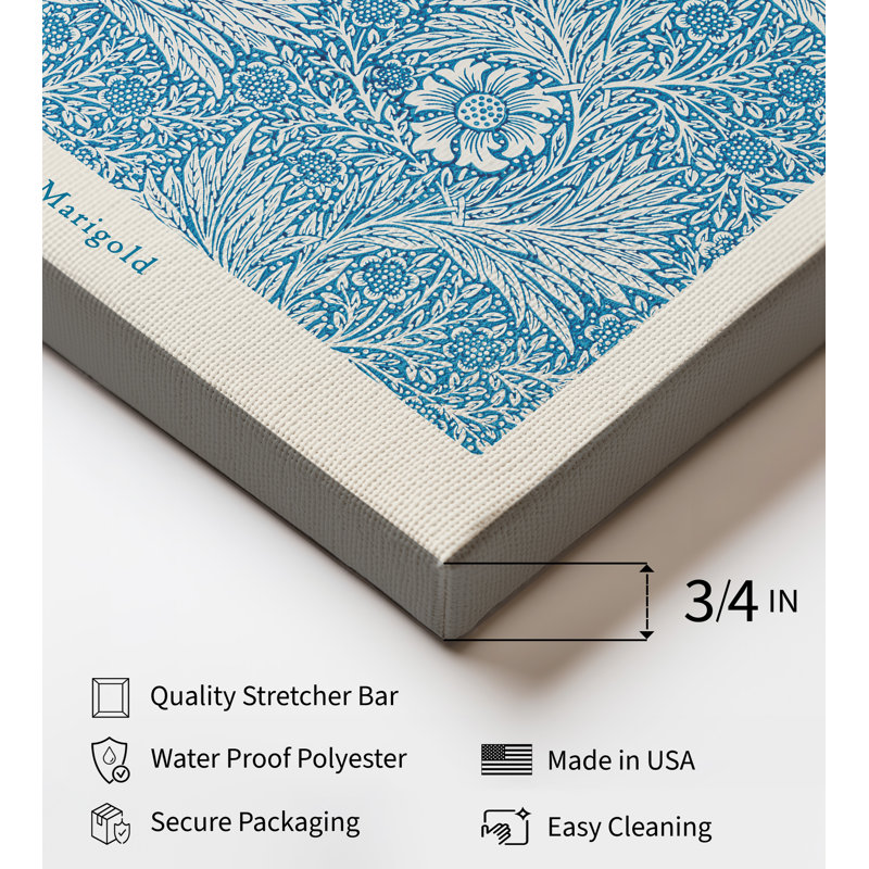 William Morris - souci n ° 7, Unframed, Canvas, 11"H x 14"W