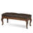 Old World Genuine Leather Upholstered Storage Bench