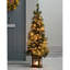 3.94' H Lighted Artificial Spruce Christmas Tree