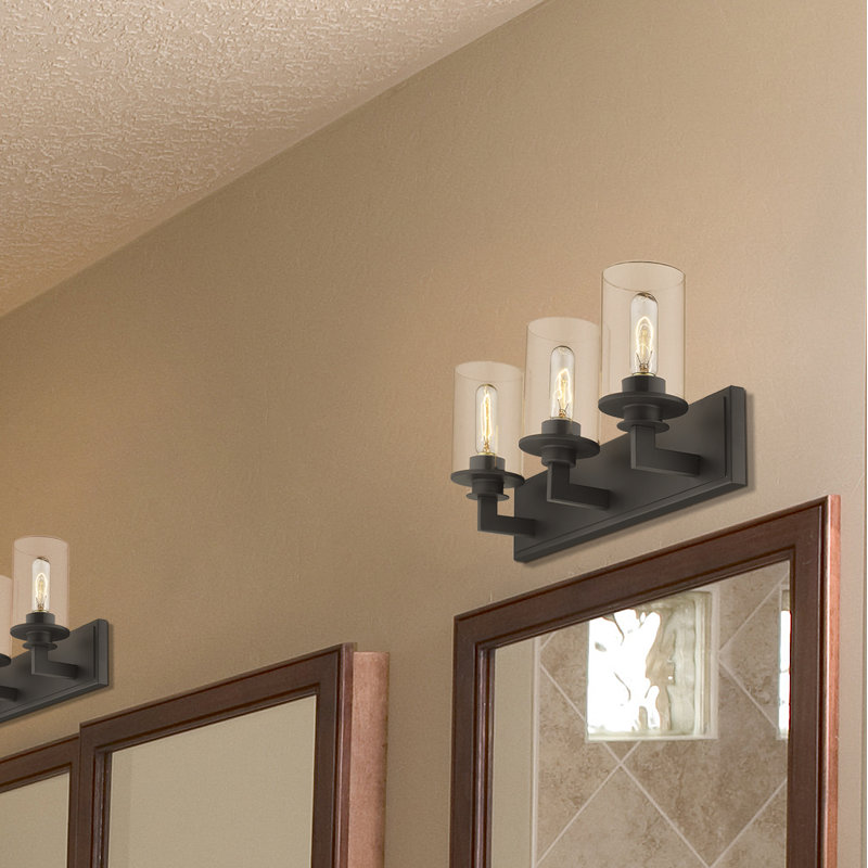 Éclairage de salle de bain à intensité variable 3 lumières Attah, Bronze