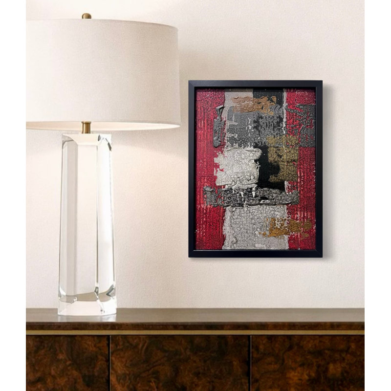 Tension No. 3 - Original Mixed-Media Abstract Painting by J. Kent Martin