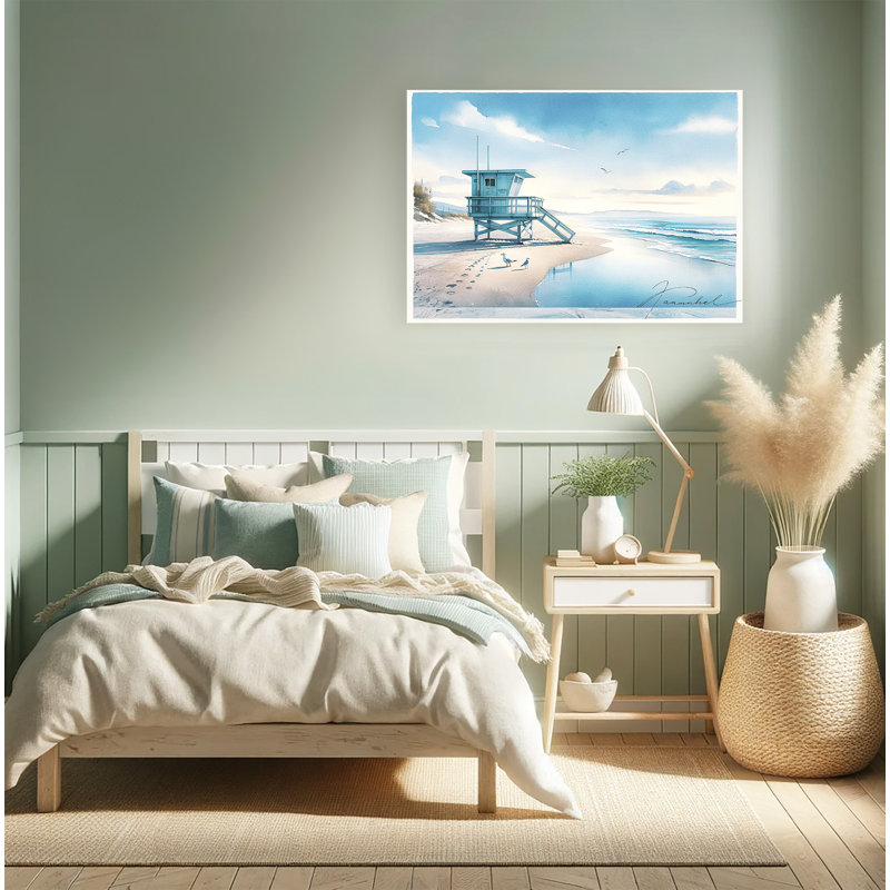 Beachitude Solitude - Tour de sauveteur, H 24 po x l 36 po x P 1,5 po