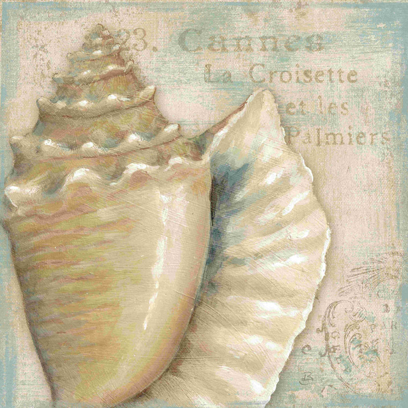 «A La Plage III» par Daphne Brissonnet, peinture sur toile tendue, H 20 po x l 20 po, Oui, Cadre simple argenté