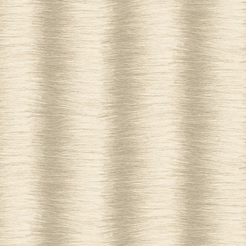 Rouleau de papier peint 33 pi x 20,5 po à rayures zèbre Castleberry, Beige