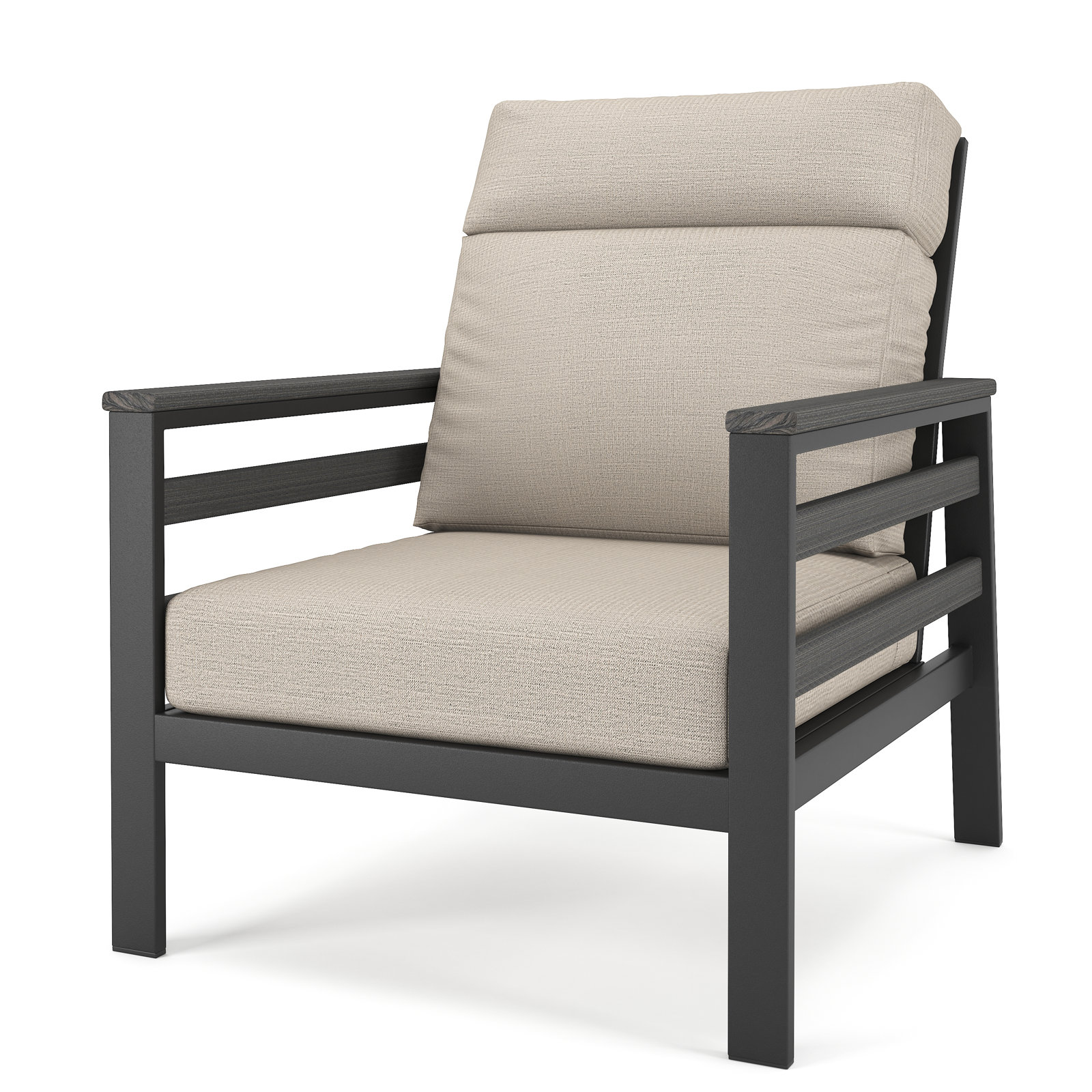 Townsend Sunbrella® Patio Lounge Chair, Gray, Cast Silver