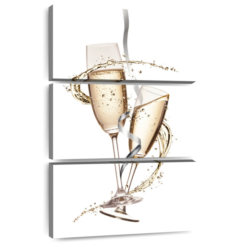 Champagne festif, H 50 po x l 32 po